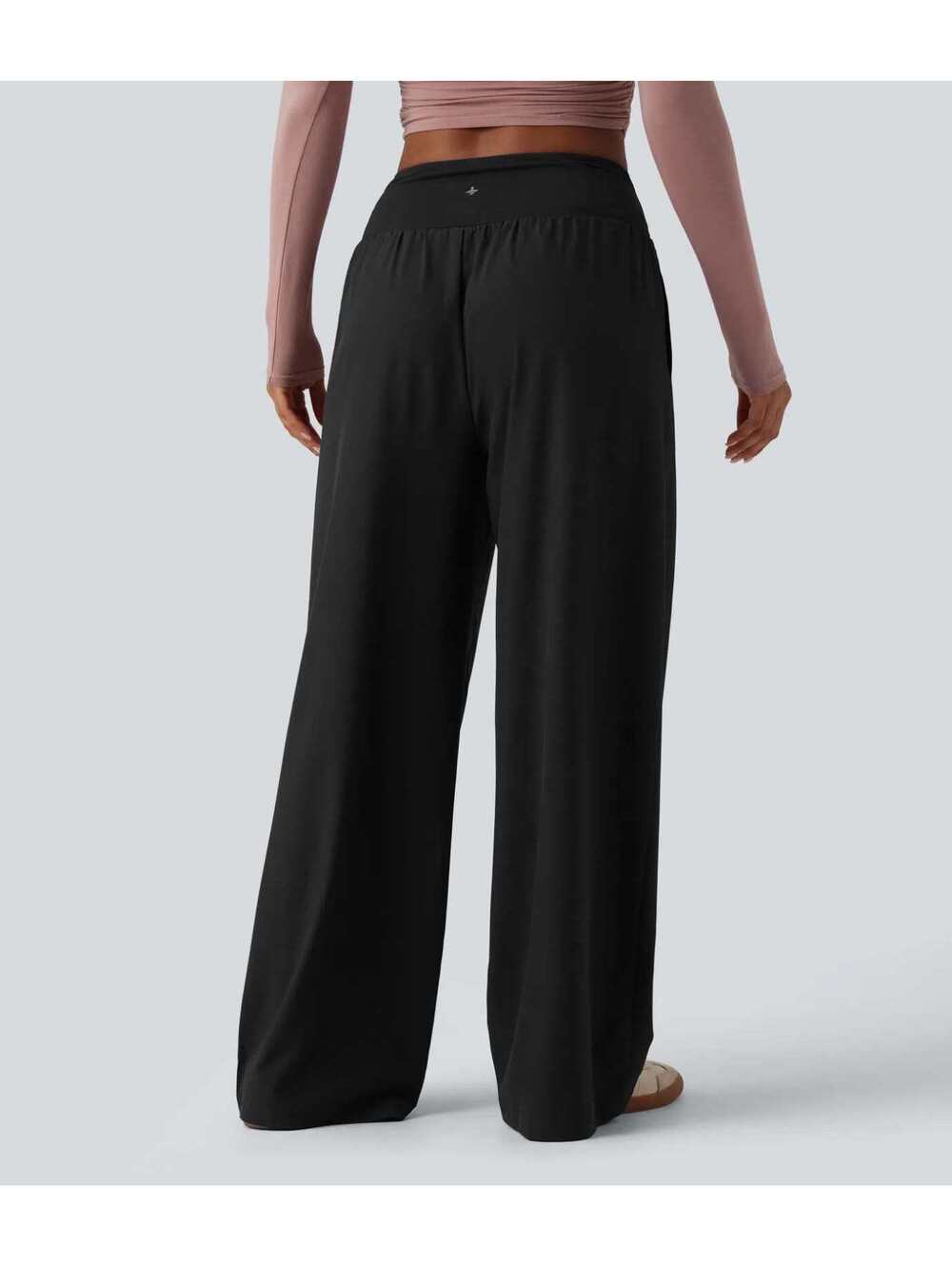 Halara Crossover Low Rise Casual Baggy Pants Black Size XS - Picture 2 of 9